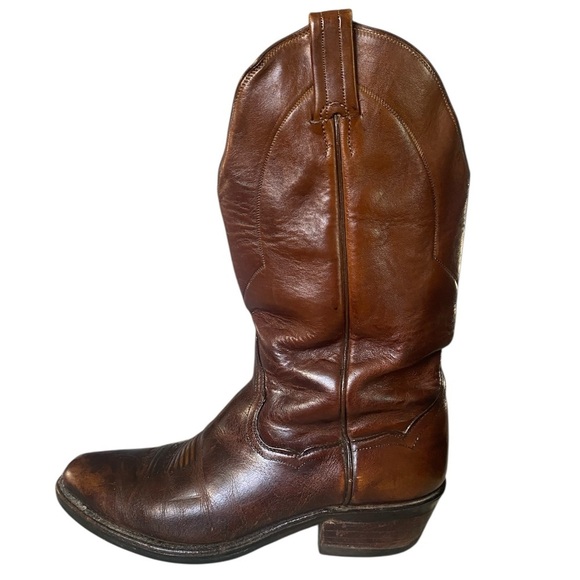 Panhandle Slim by Sanders Men's Western Boots
9.5E | Brown Leather Cowboy Boots - Picture 5 of 10